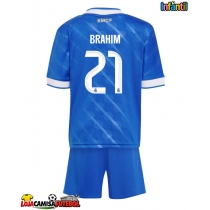 Camisa de Futebol Real Madrid Brahim Diaz #21 Equipamento Alternativo Infantil 2025-26 Manga Curta (+ Calças curtas)